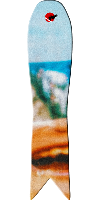 the killerhawk snowboard bottom view