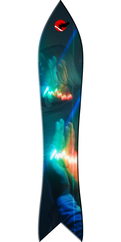 the ladyhawk snowboard bottom view