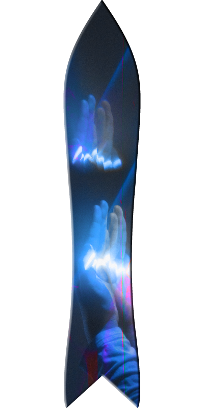 the ladyhawk snowboard top view