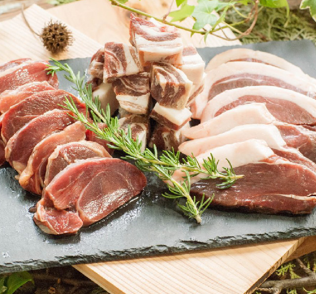 地域で獲れた狩猟肉(ジビエ)