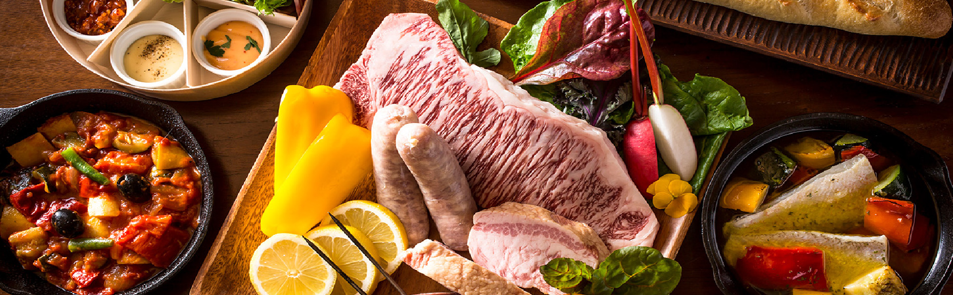 海外一流ホテル出身のシェフが作るコース料理