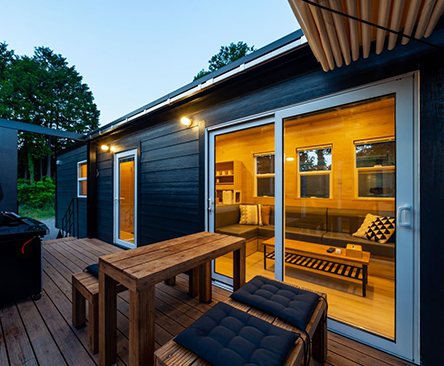 景色の良いテント１